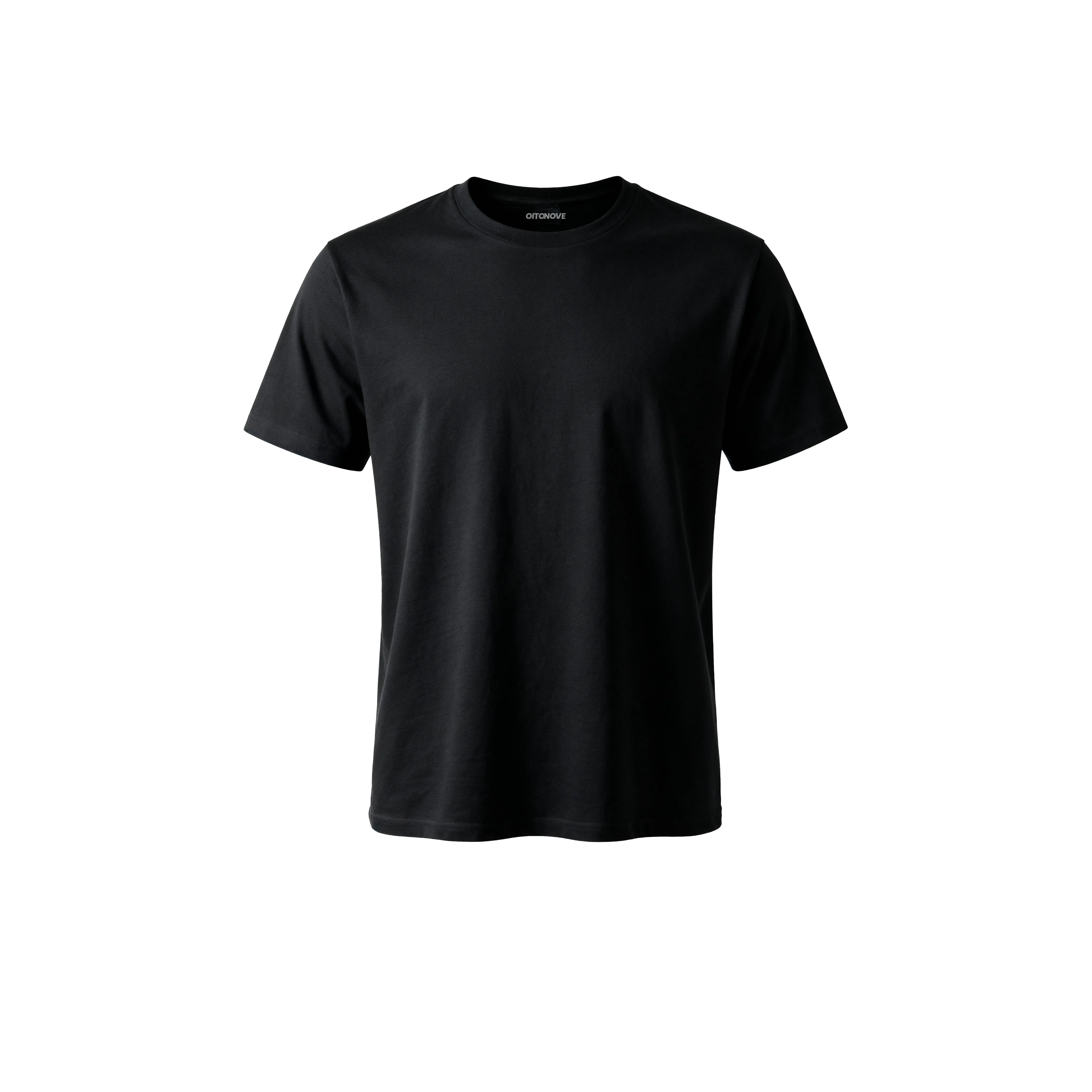 Camiseta Essencial Preta 100% algodão com caimento premium e design minimalista